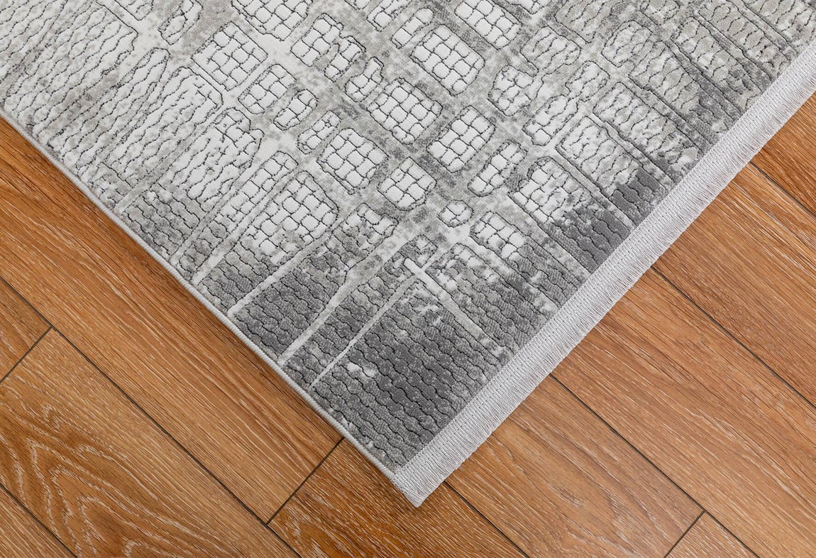 Butik Krem/Gri Halı 80X150 (BT348)