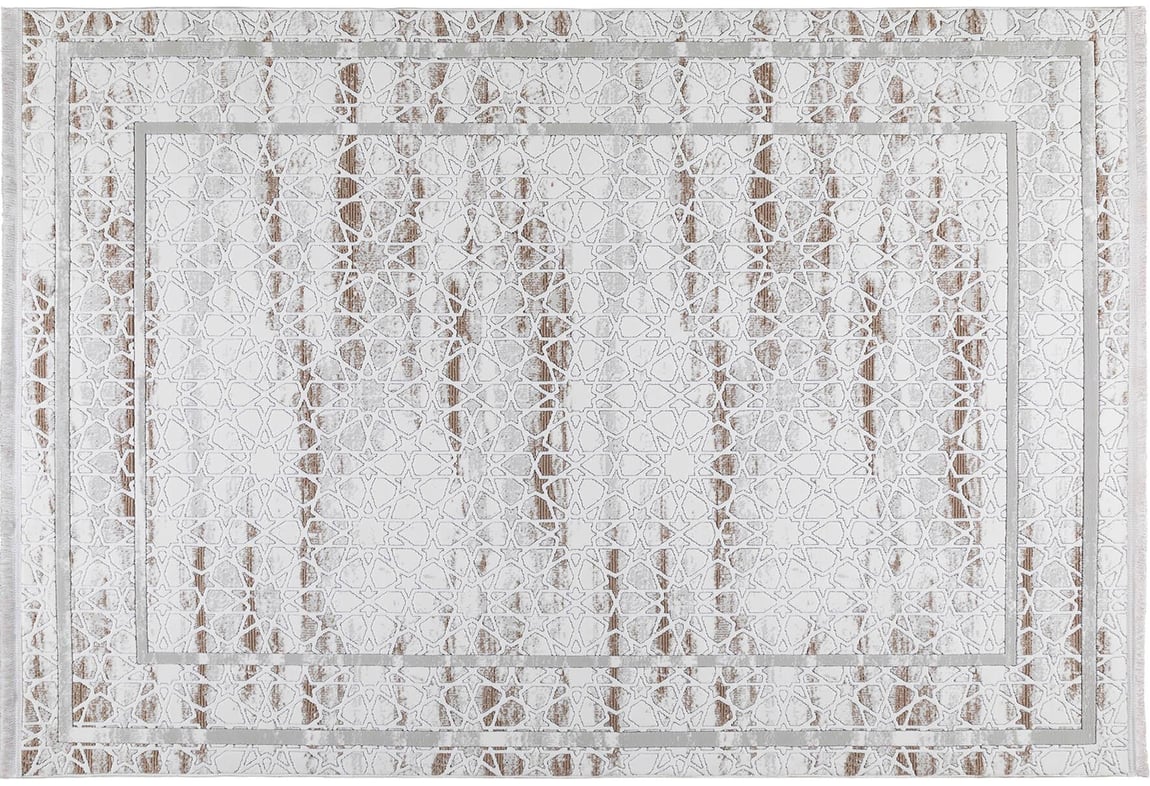 Butik Krem/Kahve Halı 100x200 (BT308)