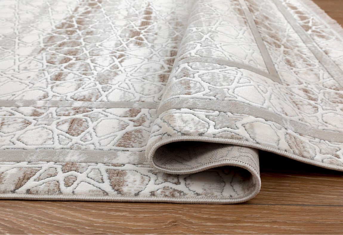 Butik Krem/Kahve Halı 80x150 (BT308)