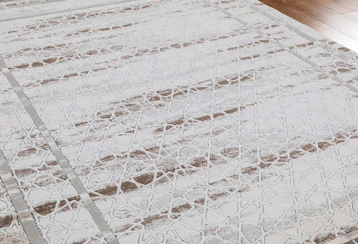 Butik Krem/Kahve Halı 80x150 (BT308)