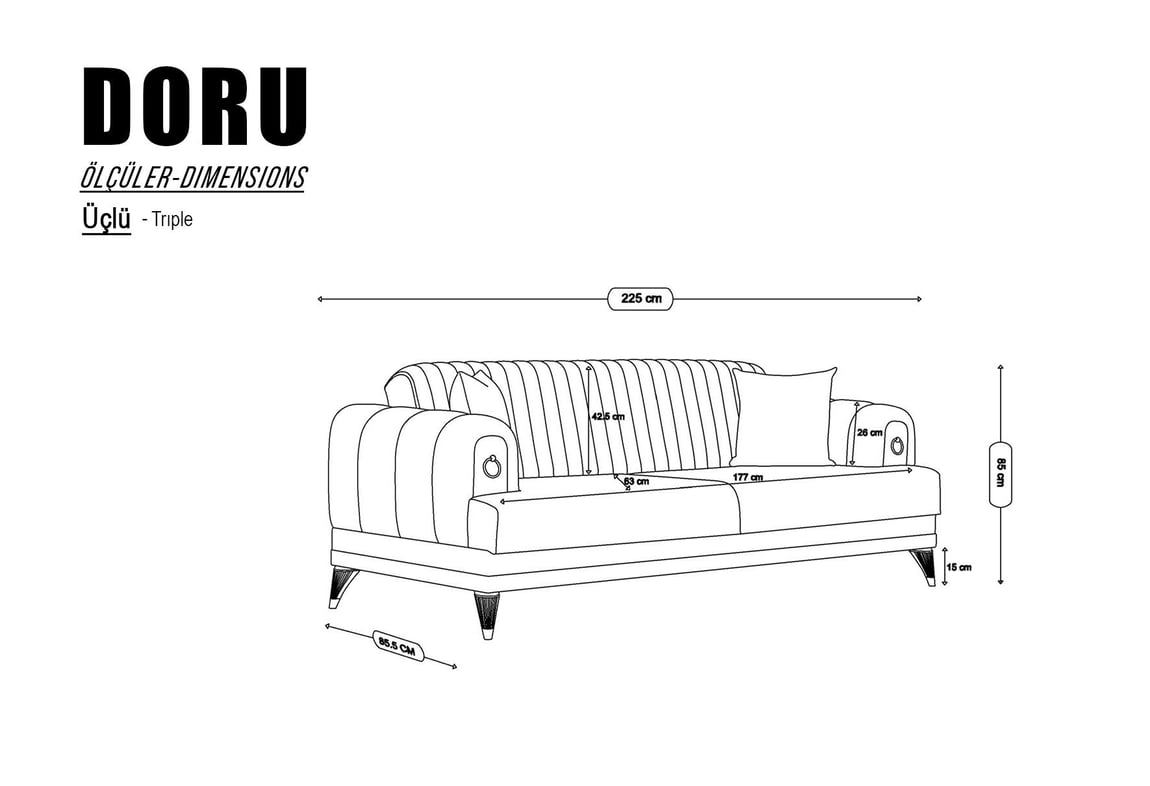 Doru Kanepe (Antrasit)