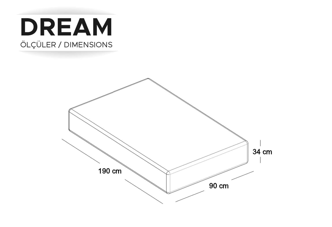 Dream 90x190 Yatak Konforu'nu Deneyin | Gündoğdu