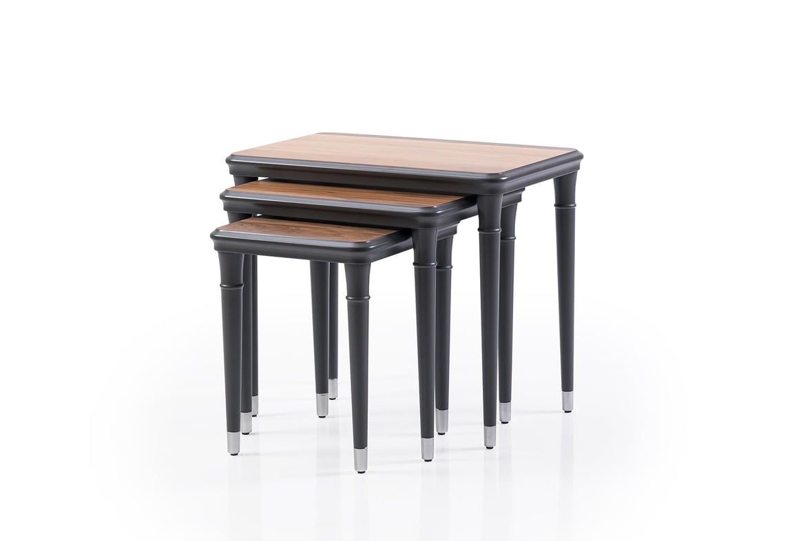Frx Verona Zigon Sehpa (Ceviz-Antrasit)