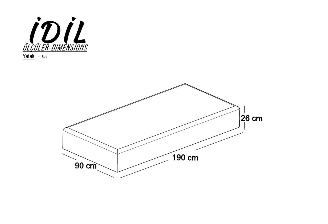 İdil Yatak 90x190