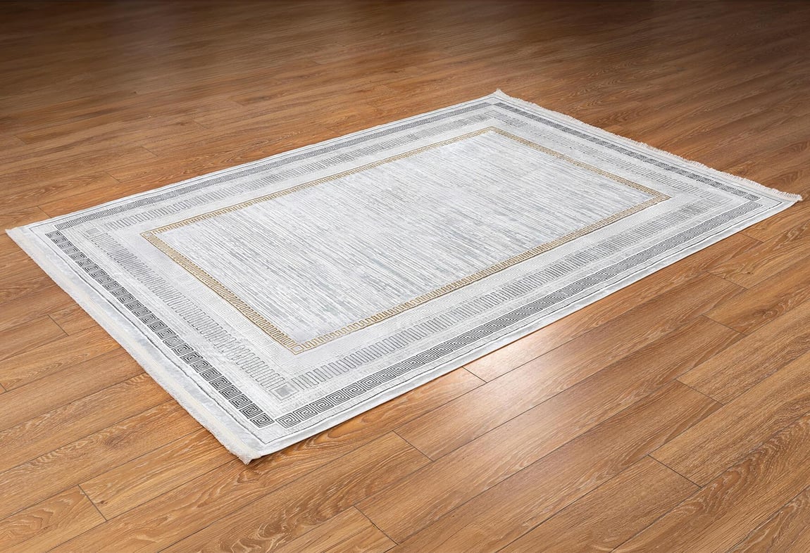 Kadife Gri Halı 100x300 (KF406A)