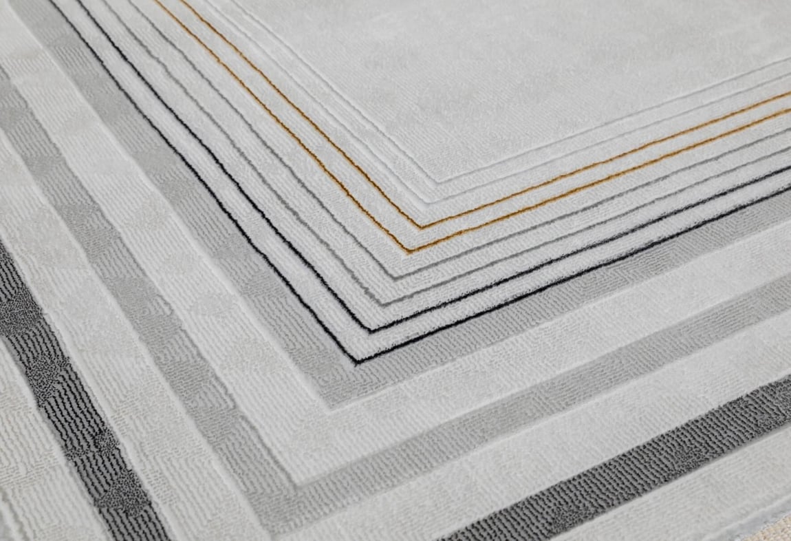 Kadife Gri Halı 120X180 (KF401)