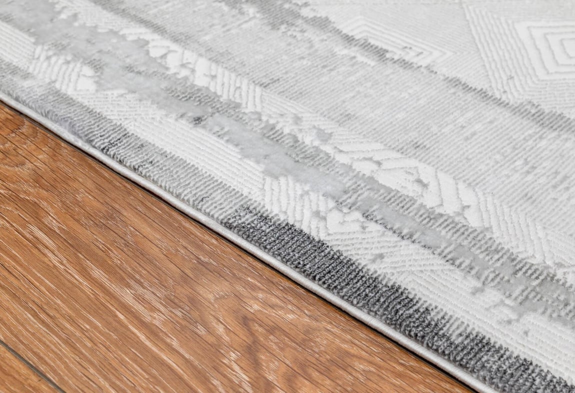 Kadife Gri Halı 80x300 (KF414A)