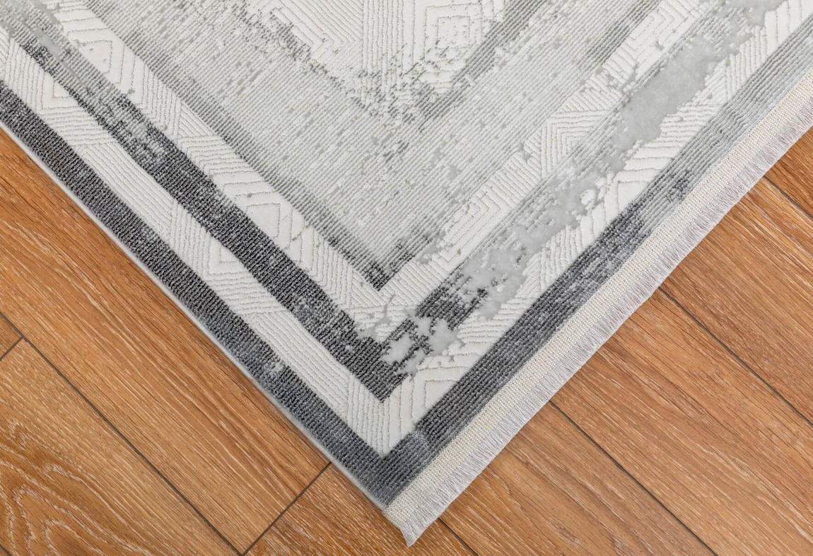 Kadife Gri Halı 80x300 (KF414A)