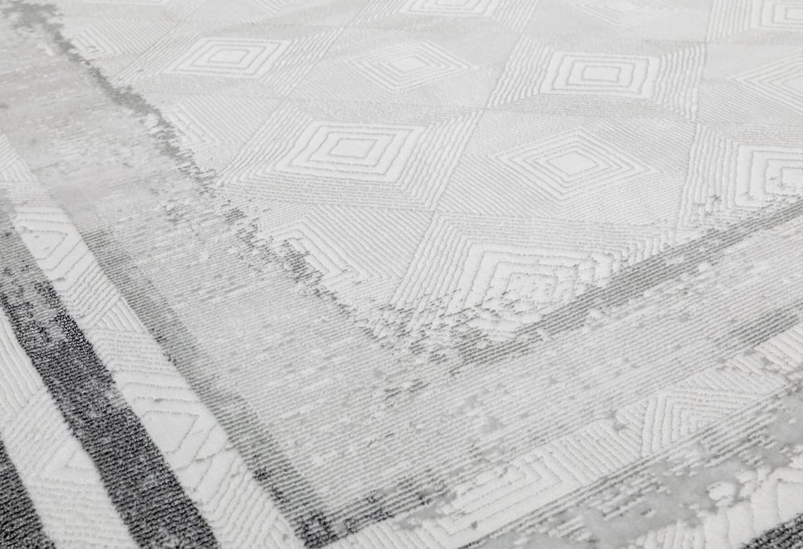 Kadife Gri Halı 80x300 (KF414A)