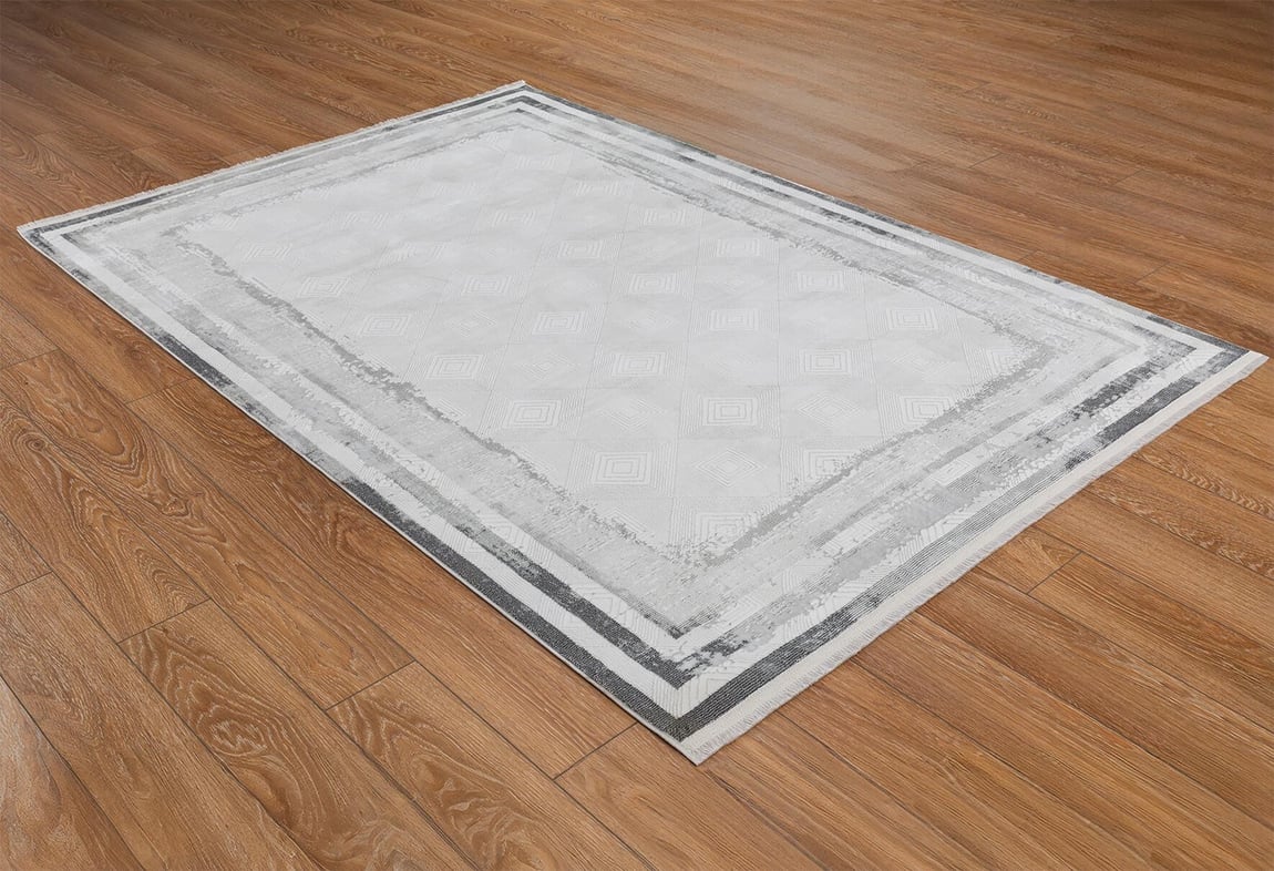 Kadife Gri Halı 80x300 (KF414A)