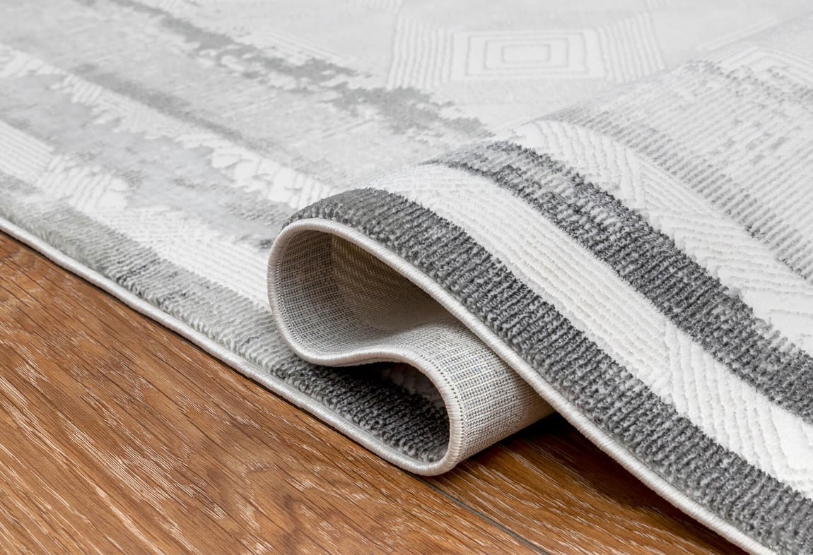 Kadife Gri Halı 80x300 (KF414A)