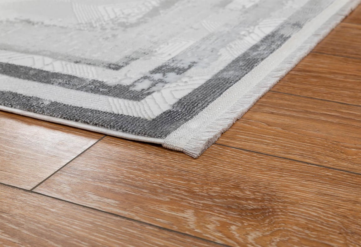 Kadife Gri Halı 80x300 (KF414A)