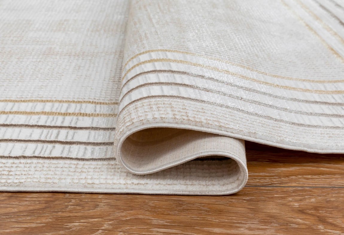 Kadife Krem/Vizon Halı 120X180 (KF433A)