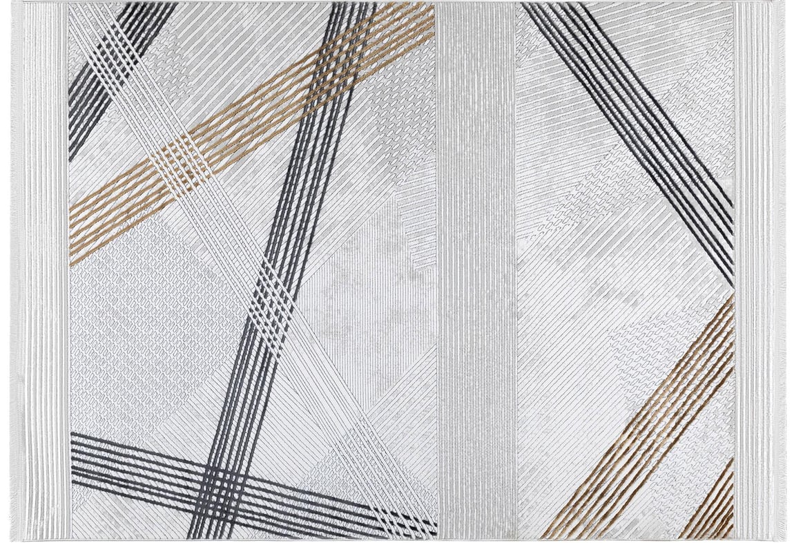 Marina Krem/Antrasit Halı 80x150 (MN418)