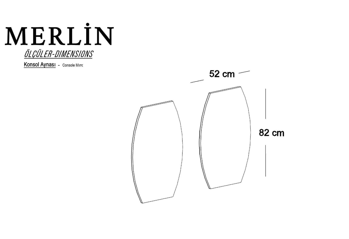 Merlin Konsol Ayna Paneli