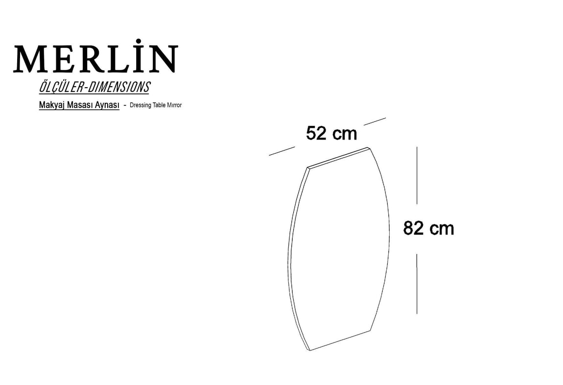 Merlin Şifonyer Ayna Paneli