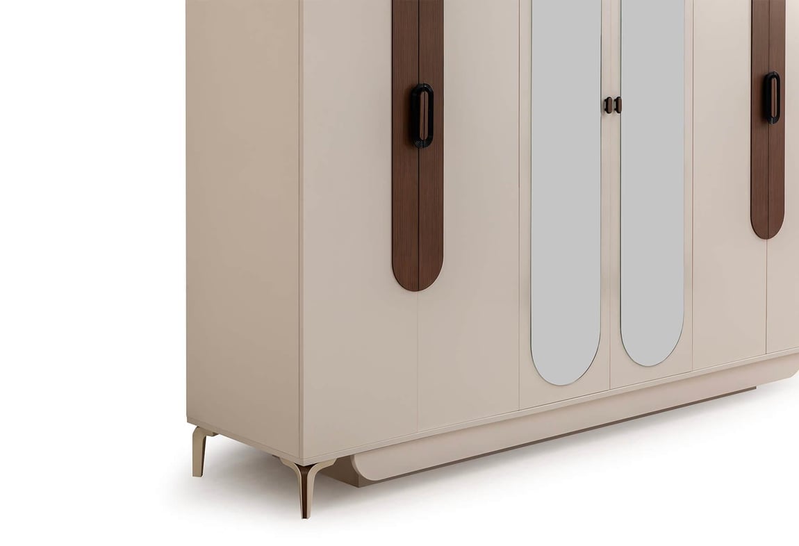 Milano 6 Kapılı Yatak Odası Takımı (Aynalı)