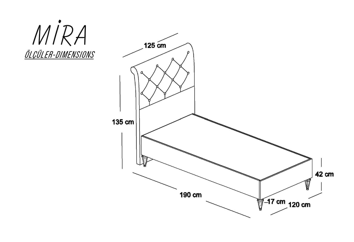 Mira 120x190 Açılır Baza