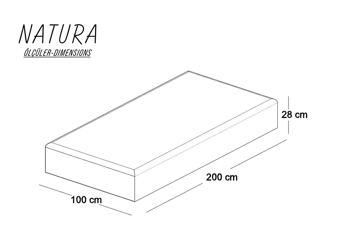 Natura Yatak 100x200