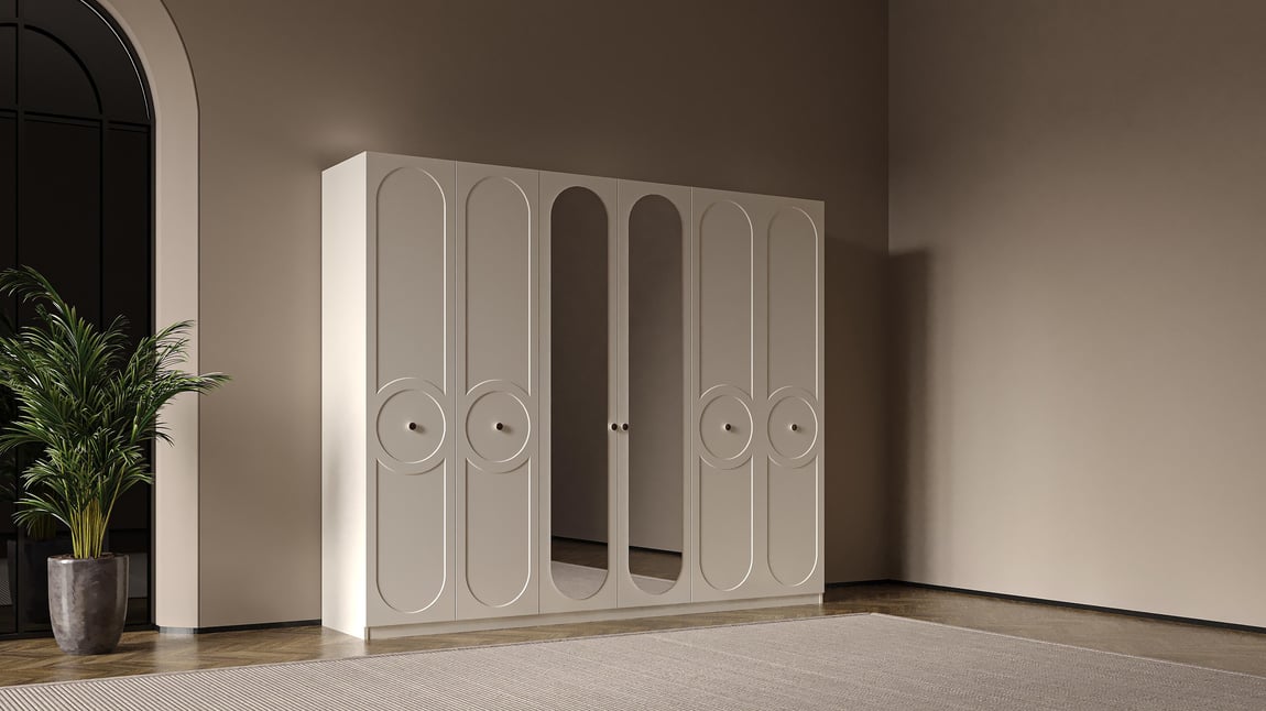 Köşe Dolabı Modeli Olimpia 6 Kapaklı Modül