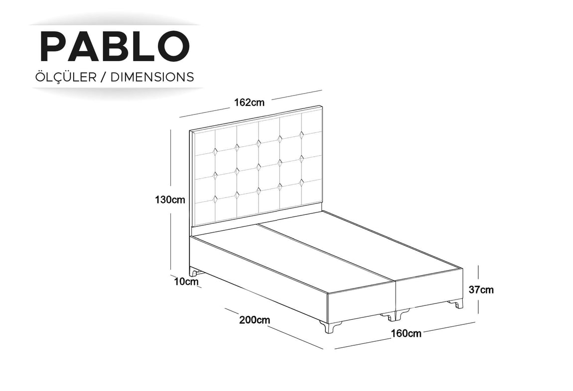 Pablo 160x200 Açılır Baza | Gündoğdu Mobilya