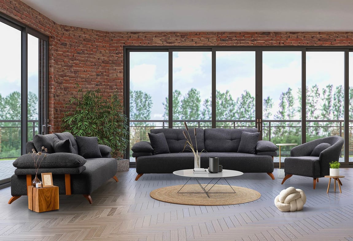 Pandora Koltuk Takımı (Antrasit)