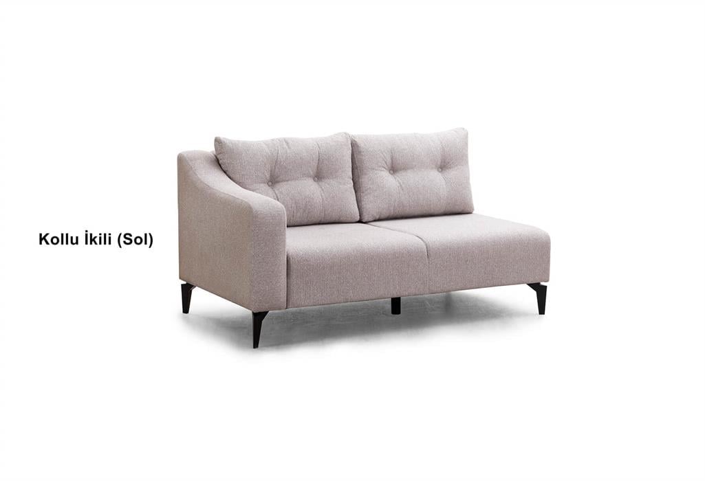 REMİX KOLLU İKİLİ MODÜL (SOL) - (G01 - KREM) - Gündoğdu Mobilya