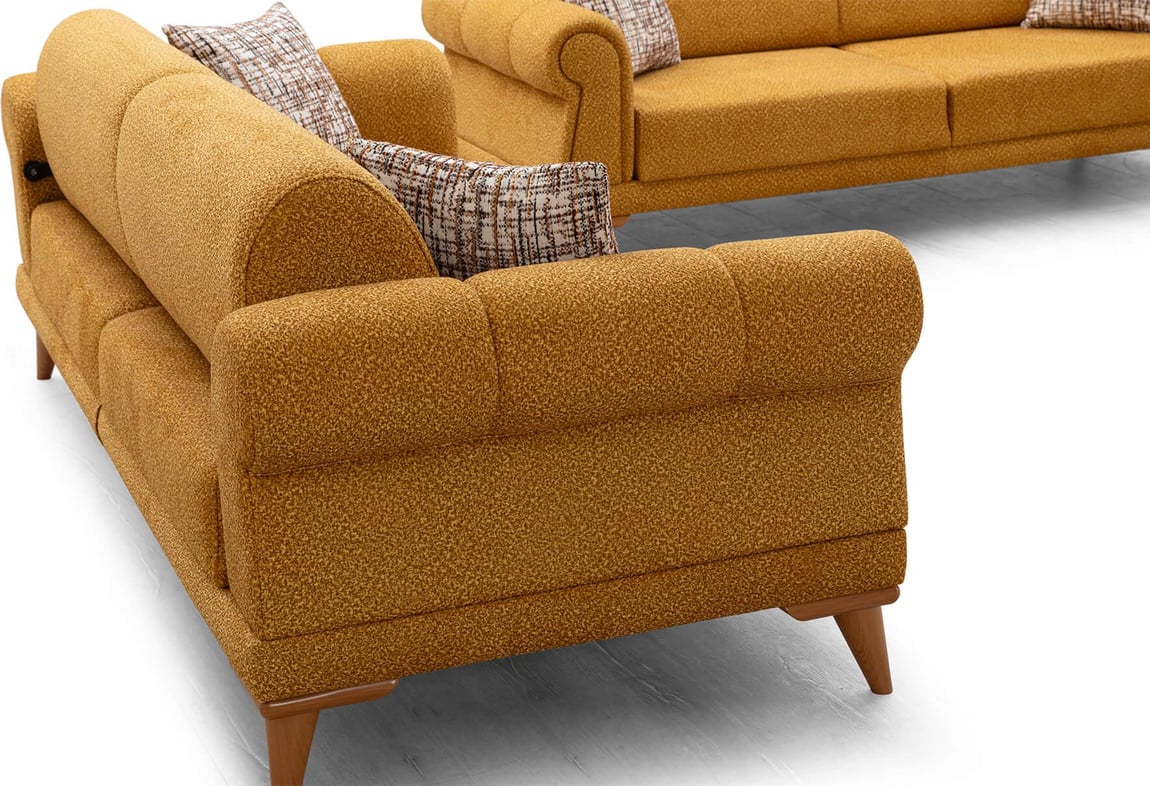 Retro Koltuk Takımı (Hardal)