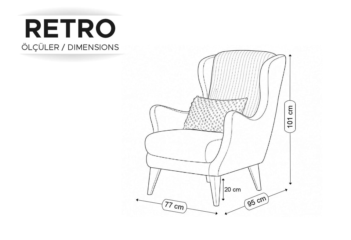 Retro Soft Berjer Vizon | Gündoğdu