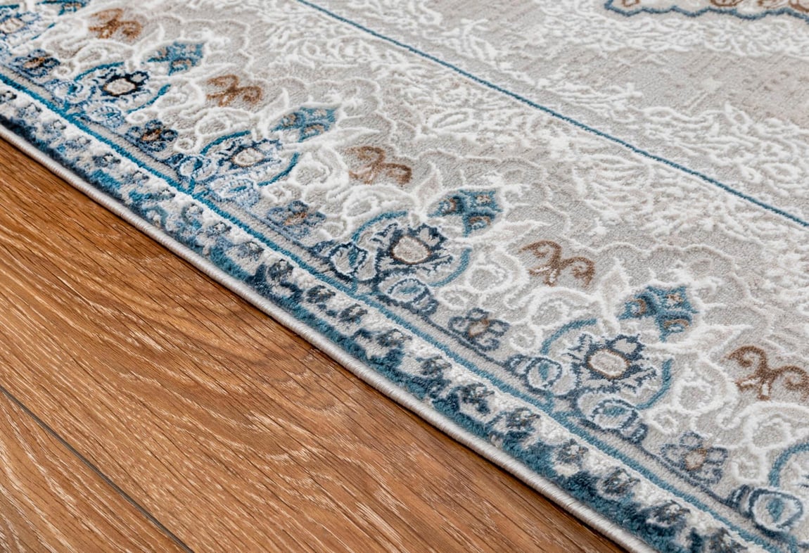 Ritim Krem/Mavi Halı 100X200 (RT732)