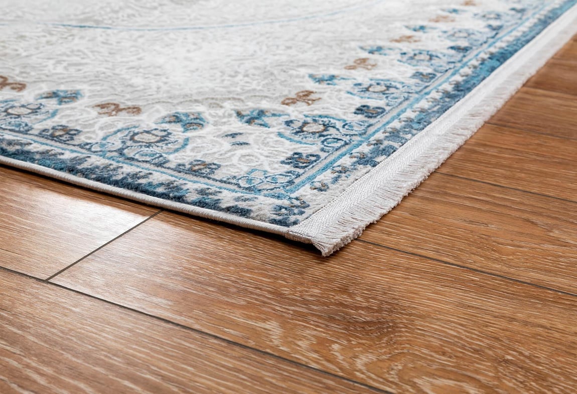 Ritim Krem/Mavi Halı 100X200 (RT732)