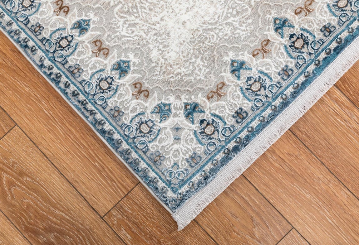 Ritim Krem/Mavi Halı 100X200 (RT732)