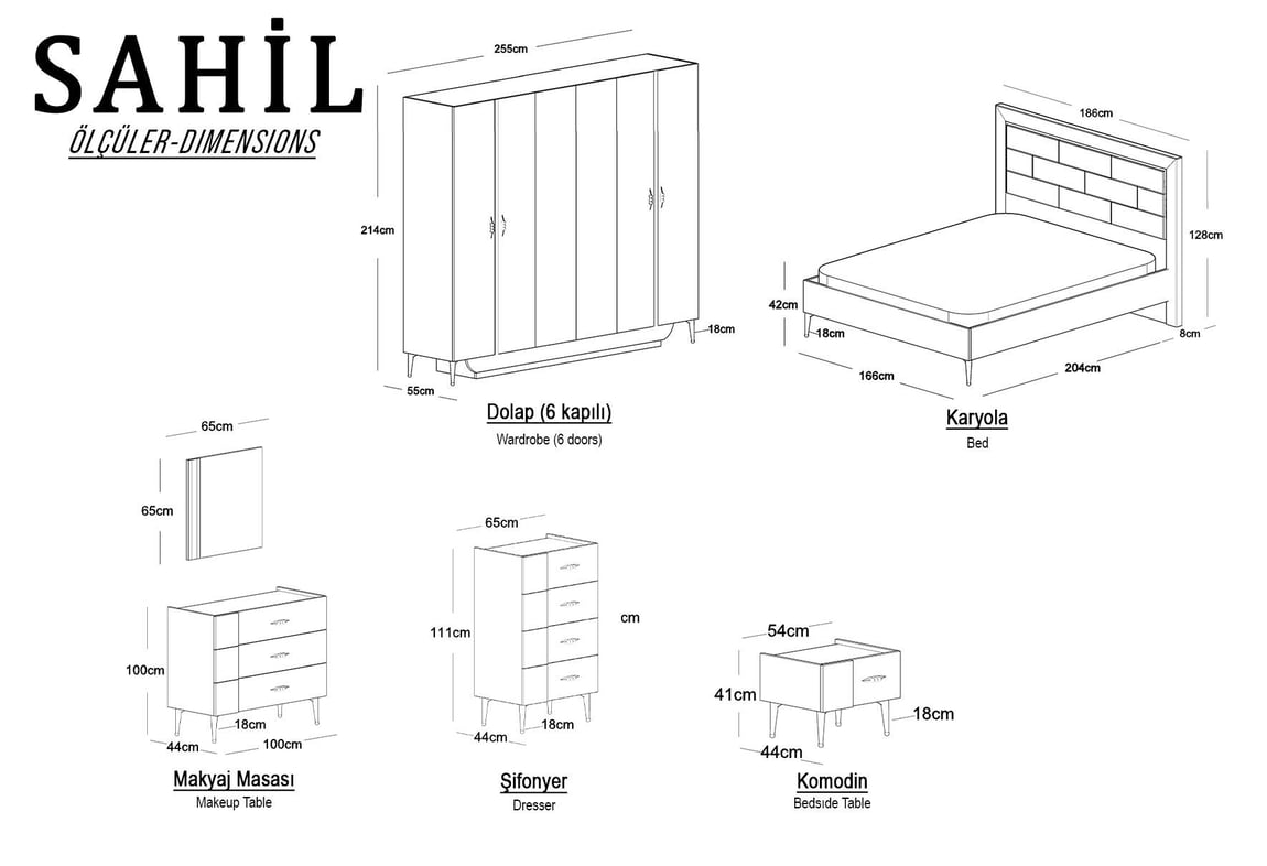 Sahil Yatak Odası Takımı