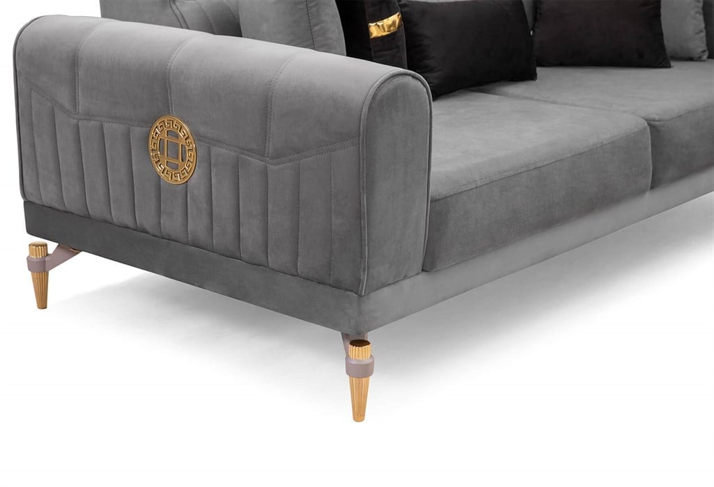 Versace Koltuk Takımı (Antrasit)