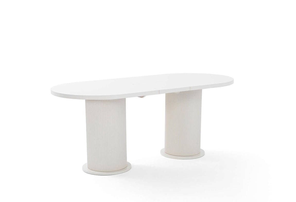 Bohem Elips Açılır Masa Takımı 160'lık (Dut)