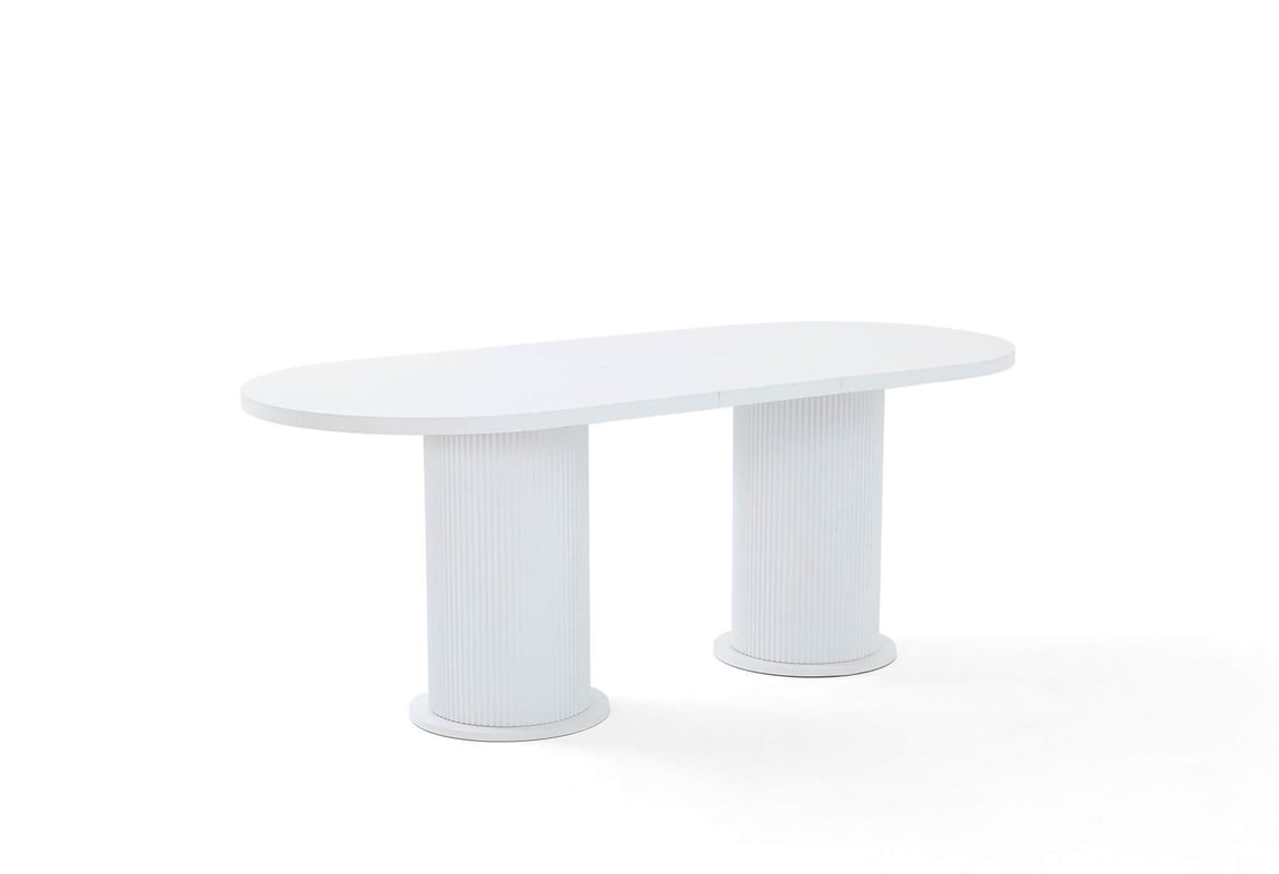 Bohem Elips Açılır Masa Takımı 160'lık (Dut)