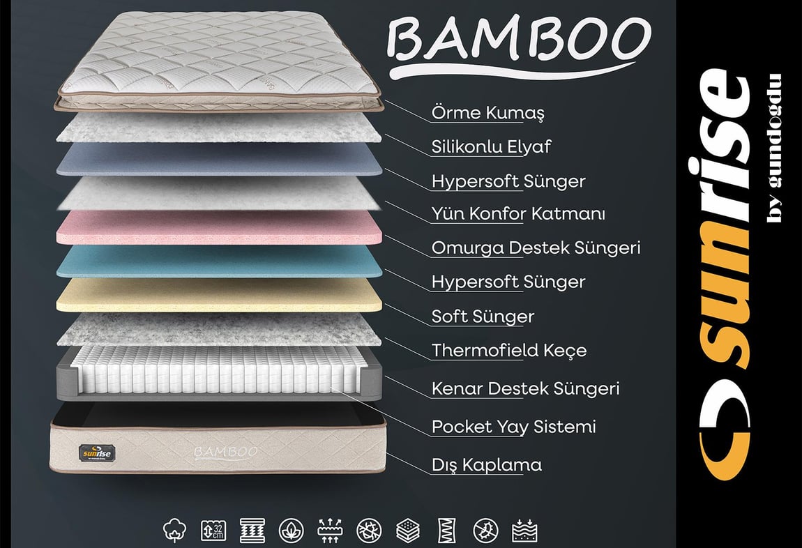 Bamboo 90X190 Yatak