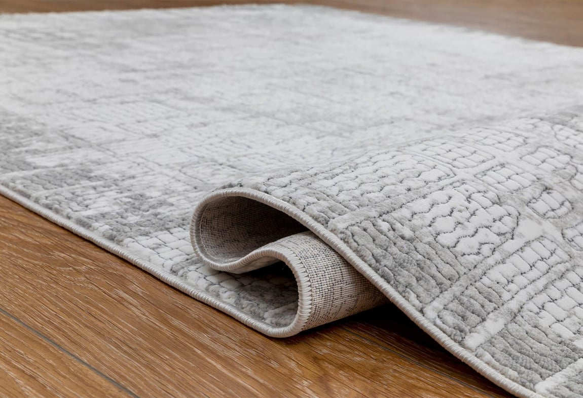 Butik Krem/Gri Halı 80X150 (BT348)