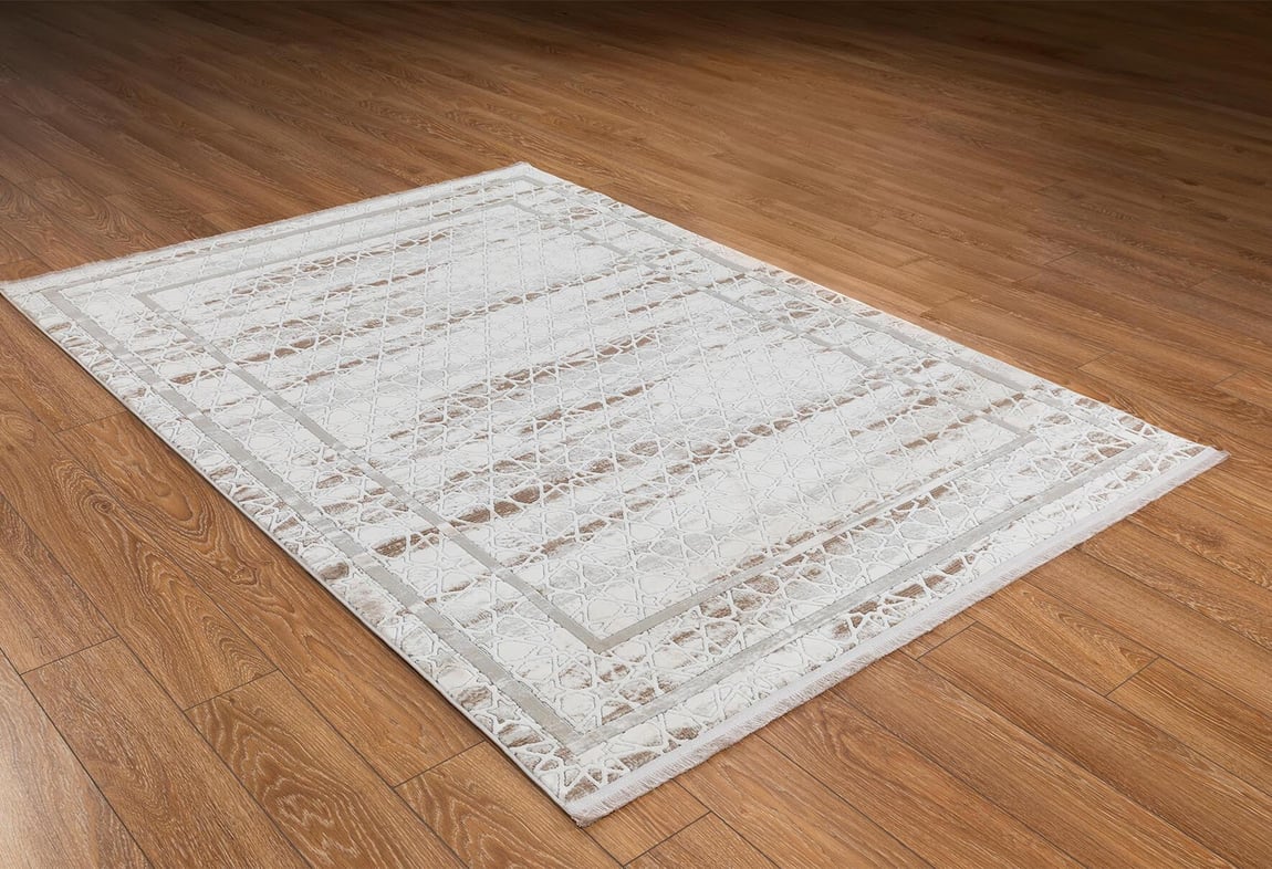 Butik Krem/Kahve Halı 80x150 (BT308)