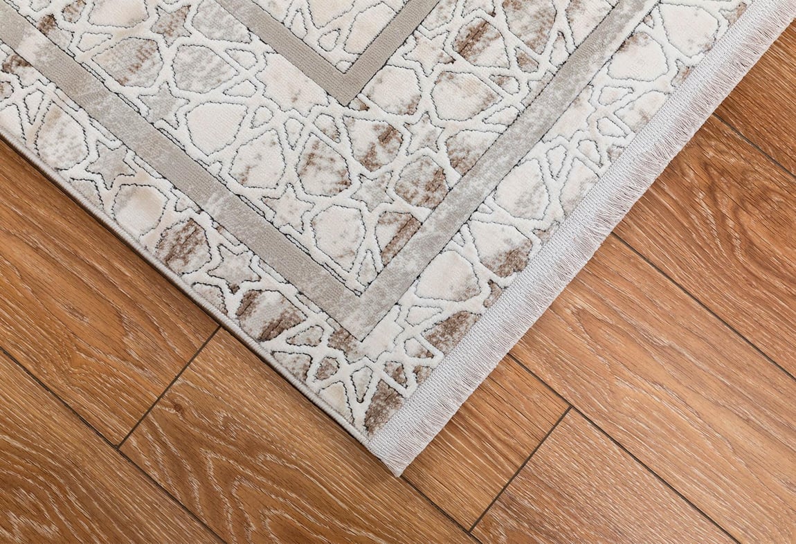 Butik Krem/Kahve Halı 80x150 (BT308)