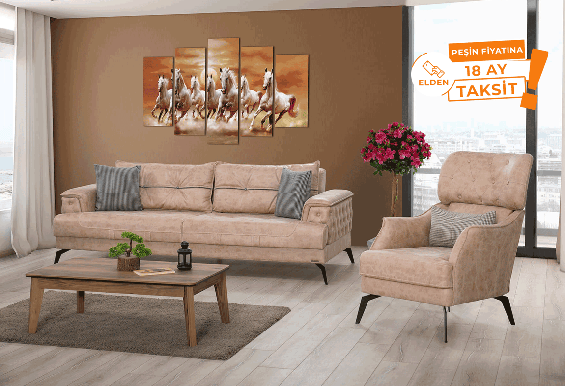 Gold Zen Koltuk Takımı (Vizon)
