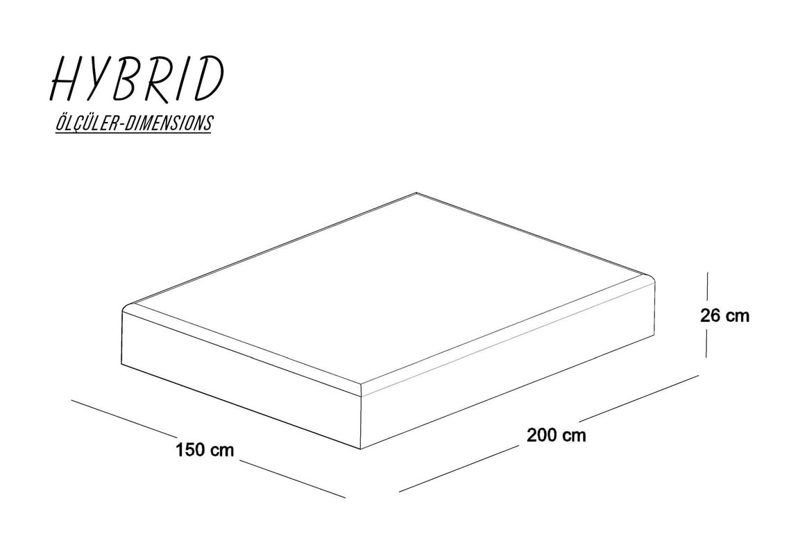 Hybrıd Yatak Seti 150x200