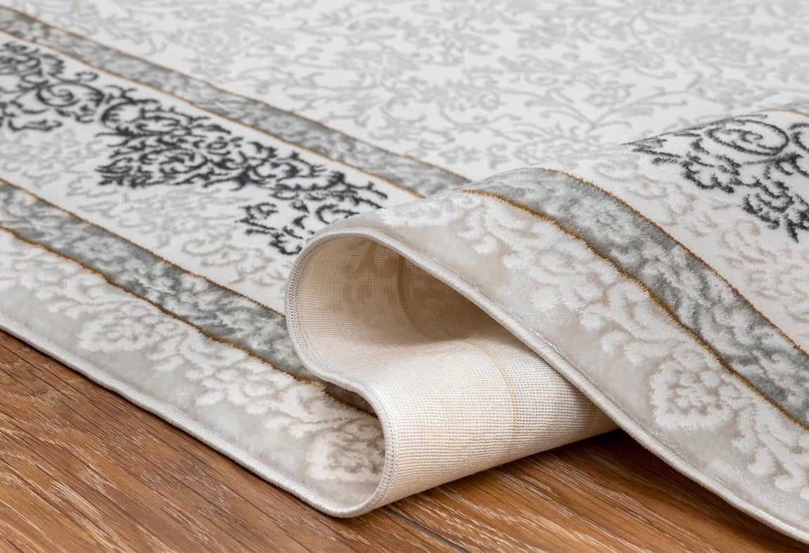 Kadife Gri Halı 100X200 (KF512)