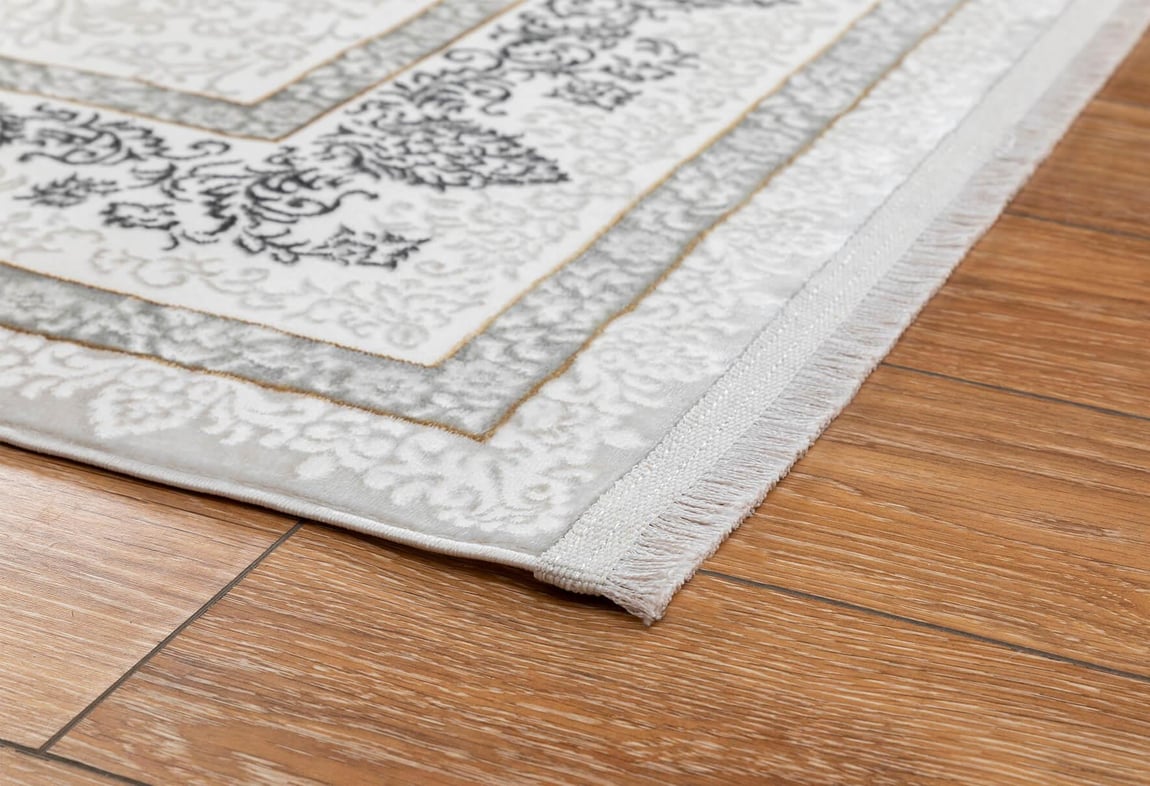 Kadife Gri Halı 100X200 (KF512)