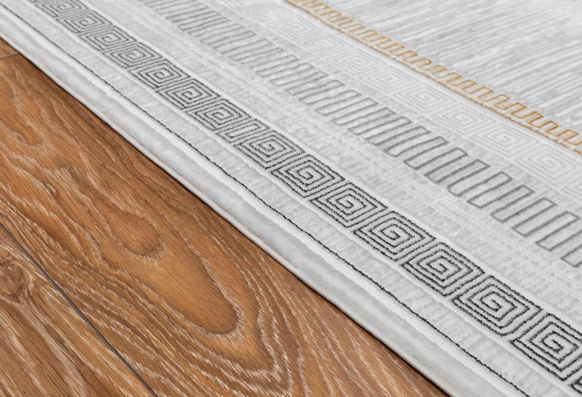 Kadife Gri Halı 100x300 (KF406A)