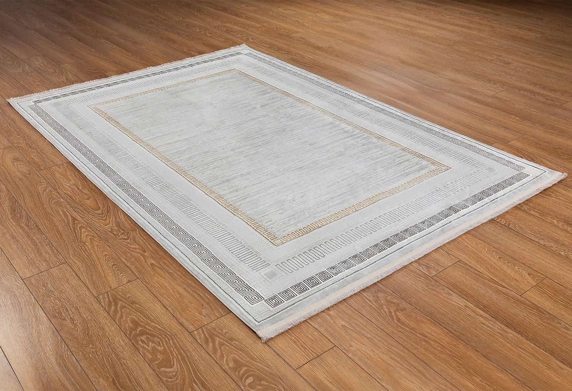 Kadife Gri Halı 100x300 (KF406A)