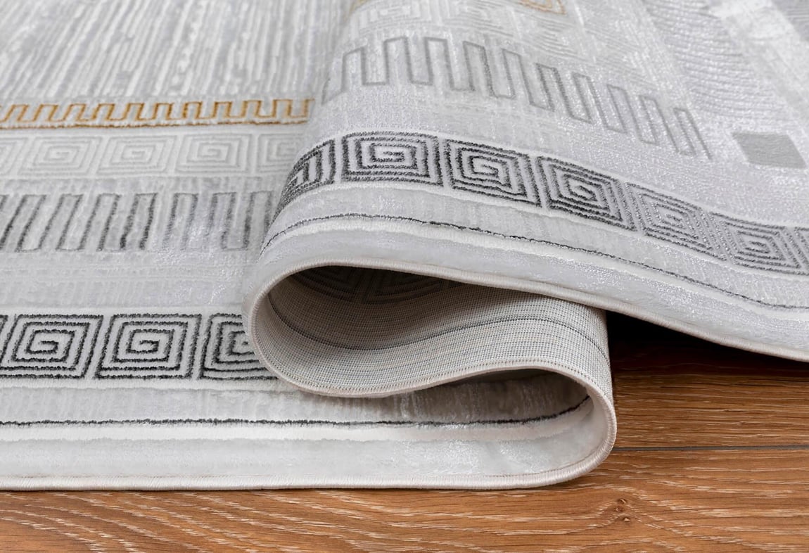 Kadife Gri Halı 100x300 (KF406A)