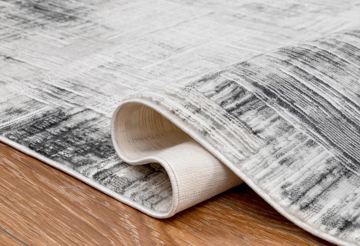 Kadife Gri Halı 120x180 (KF411A)