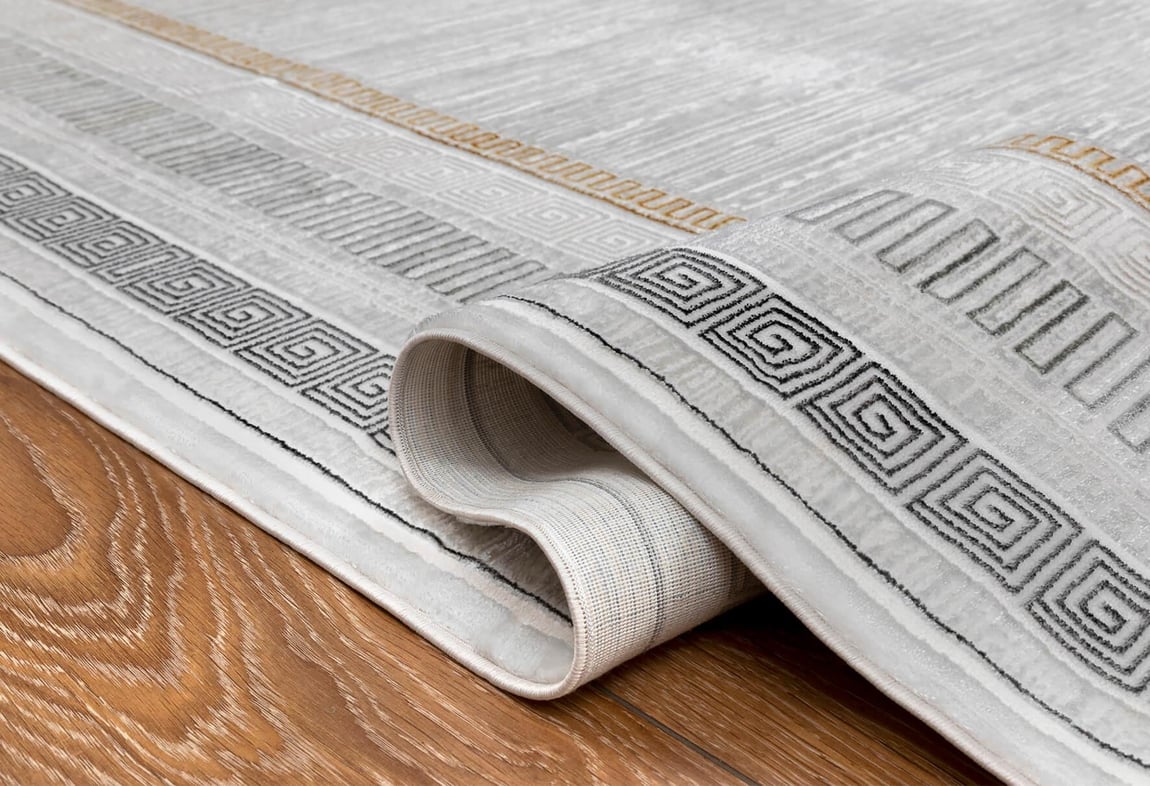 Kadife Gri Halı 80x300 (KF406A)