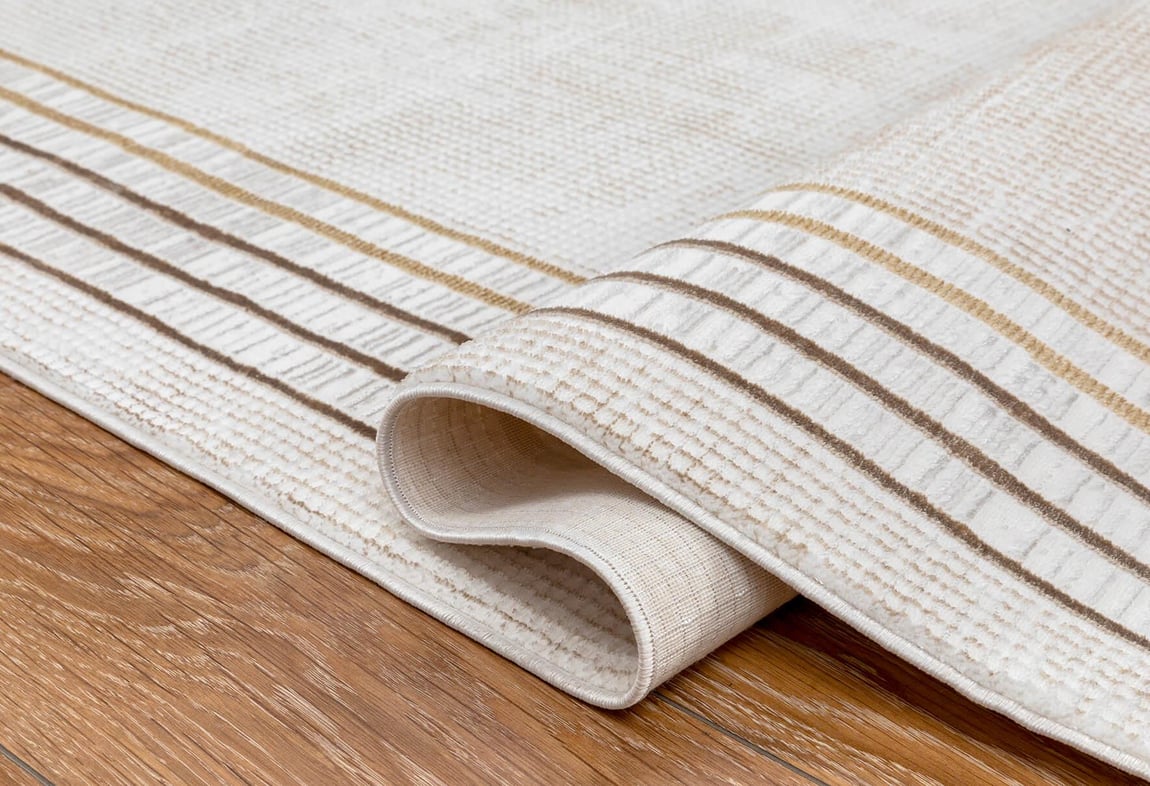 Kadife Krem/Vizon Halı 120X180 (KF433A)
